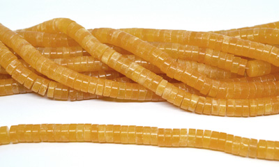 Honey Jade 10x7mm Tube/Heshi strand 96 beads