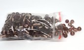 Glass Beads Violet 7mm round bag 150gm 200 plus-beads incl pearls-Beadthemup