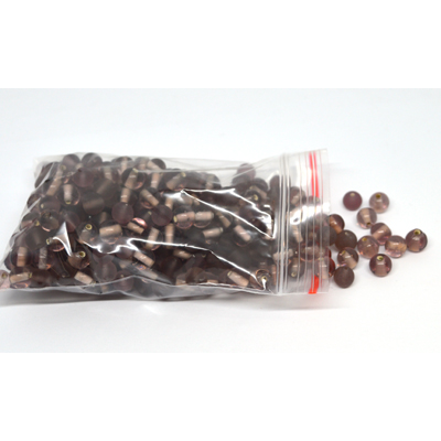 Glass Beads Violet 7mm round bag 150gm 200 plus
