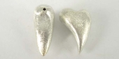 LAST ONE Sterling Silver Bead Heart 30x20mm 1 pack-findings-Beadthemup