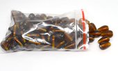 Glass Beads Brown 16x10mm Teardrop bag 150gm 60 plus-beads incl pearls-Beadthemup