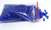 Glass Beads Blue 4.5mm Diamond bag 150gm-beads incl pearls-Beadthemup