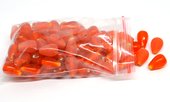 Glass Beads Orange 16x10mm Teardrop bag 150gm 60 plus-beads incl pearls-Beadthemup