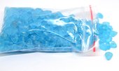 Glass Beads Light Blue Matte Triangle 7x4mm mix bag 350gm 90 plus-beads incl pearls-Beadthemup