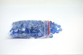 Glass Beads Light Blue Flat round coin 10x5mm mix bag 350gm 180 plus-beads incl pearls-Beadthemup