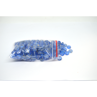 Glass Beads Light Blue Flat round coin 10x5mm mix bag 350gm 180 plus