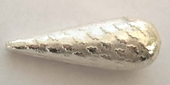 Sterling Silver Bead Teardrop 40x14mm 1 pack-findings-Beadthemup