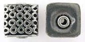 Sterling Silver Bead cube 11x11x10mm 1 pack-findings-Beadthemup