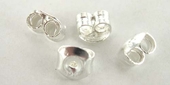 Sterling Silver Stud backs 2 pair-findings-Beadthemup