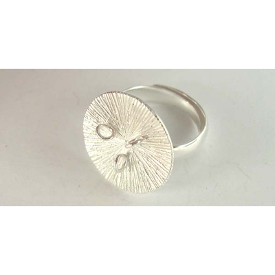 Sterling Silver Adjustable ring with 3 rings