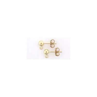 14k Gold Filled ball stud 4mm per pair