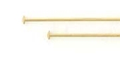 14k Gold Filled Headpin flat 0.5x38mm 10 pack-findings-Beadthemup