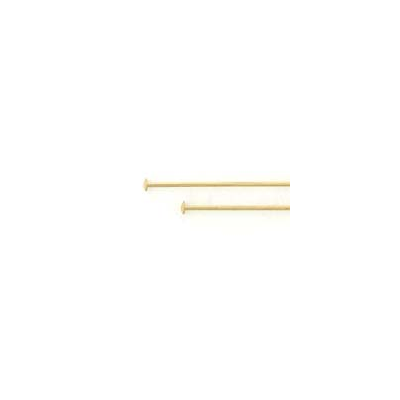 14k Gold Filled Headpin flat 0.5x38mm 10 pack