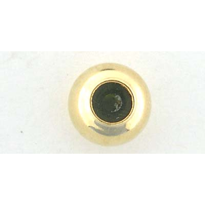 14k Gold Filled 7mm Smart bead 3mm hole silicone filled