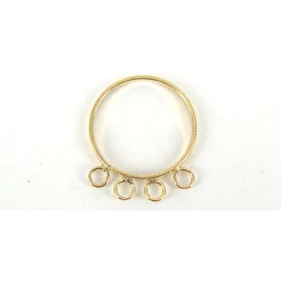14k Gold filled 4 loop ring size N