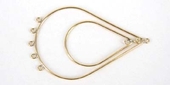 14k Gold Filled Chandelier 50mm Teardrop 2 pack-findings-Beadthemup
