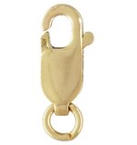 14K Gold Filled Lobster 4x10mm w/ring 2 pack-findings-Beadthemup