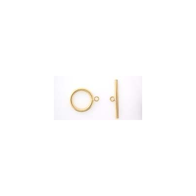 14K Gold Filled Toggle 15mm Ring