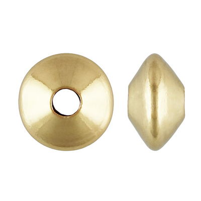 14k Gold Filled Bead Saucer 4.5x2.5mm 10 pack