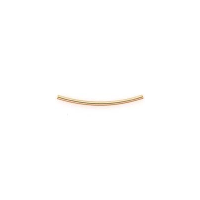 14k Gold Filled Tube 1x20mm curved 4 pack