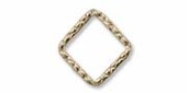 14k Gold filled Ring 9mm Square 2 pack-findings-Beadthemup