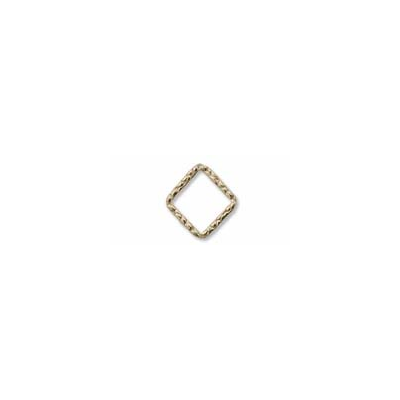 14k Gold filled Ring 9mm Square 2 pack