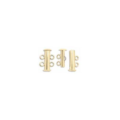 14k Gold Filled Clasp 2 strand Slide