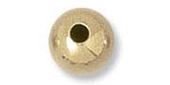 14k Gold Filled Bead Round 4mm 1.7mm hole 10 pack-findings-Beadthemup