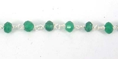 Sterling Silver+ Green Onyx chain 2x4mm 1m-findings-Beadthemup