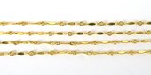 14k Gold Filled chain bar 8mm link 50cm-findings-Beadthemup