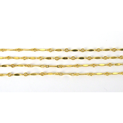 14k Gold Filled chain bar 8mm link 50cm