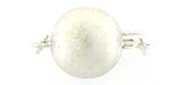 Sterling Silver Clasp 10mm Round frosted-findings-Beadthemup