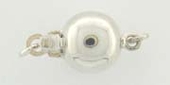 Sterling Silver Clasp 12mm Round-findings-Beadthemup