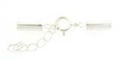 Sterling Silver Clasp 2mm cord end 2 pack-findings-Beadthemup