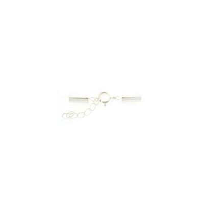 Sterling Silver Clasp 2mm cord end 2 pack