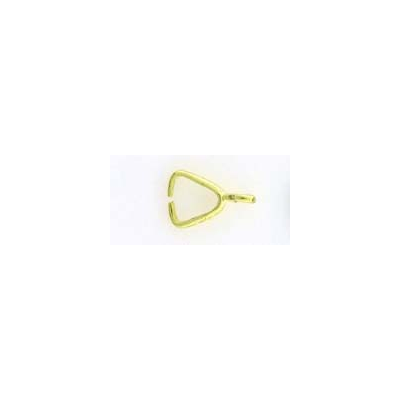 Gold plate Sterling silver Bail Briolette/Pinch small 6 pack