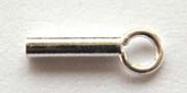 Sterling Silver Clasp 1.2mm tube end ID .6mm 10 pack-findings-Beadthemup