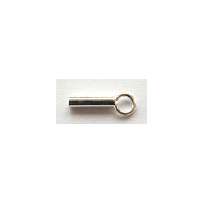 Sterling Silver Clasp 1.5mm ID 0.7mm tube end 10 pack