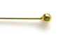 14k Gold Filled Headpin 50x0.5mm ball 10 pack-findings-Beadthemup