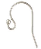 S.Silver AT Sheppard Ball 0.76 wire 19.2x11.4 wide 2 pair-findings-Beadthemup
