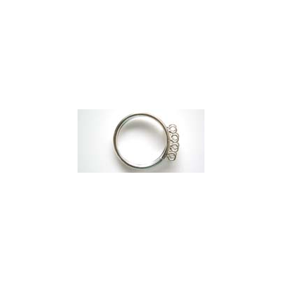 Sterling Silver ring 9 loops size "O"