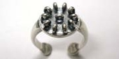 Sterling Silver Ring Adjustable 11 rings-findings-Beadthemup