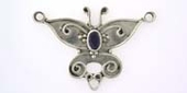 Sterling Silver Connecter 22x32mm Butterfly-findings-Beadthemup