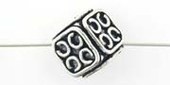 Sterling Silver Bead Cube 11mm Side Drilled-findings-Beadthemup