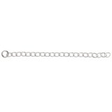 Sterling Silver 5cm extension chain 4 pack-findings-Beadthemup