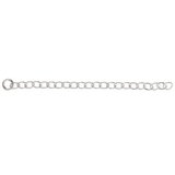 Sterling Silver 5cm extension chain 4 pack-findings-Beadthemup