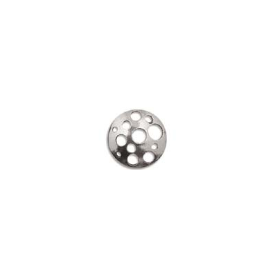 Sterling Silver Connecter Round 17mm 2 pack