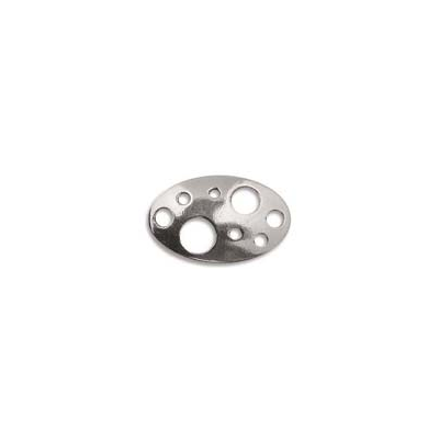 Sterling Silver Connecter Oval 20 x 12mm 2 pack
