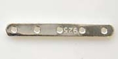 LAST ONES Sterling Silver spacer 5 Row 4mm spacing 4 pack-findings-Beadthemup