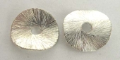 Sterling Silver Plate Copper 10mm curve disk 10 pack-findings-Beadthemup